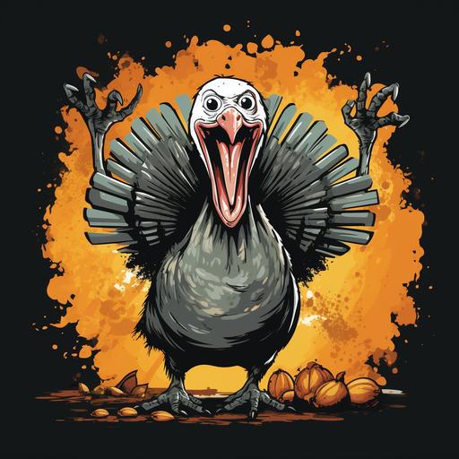 vector t-shirt funny turkey don't choke
