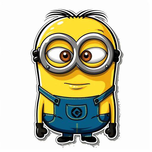 vectorized minions sticker