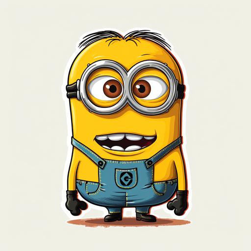 vectorized minions sticker