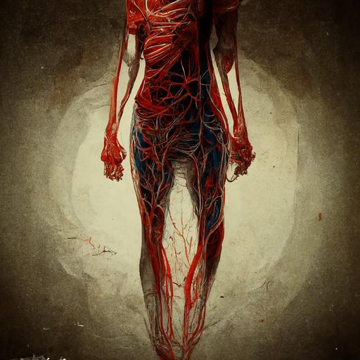 veins:: anatomical drawing::1 horror::1