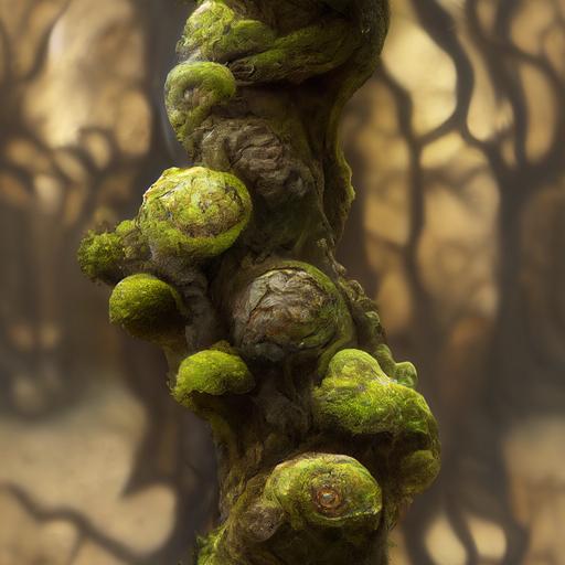 very realistic highly detailed nested slightly mossy tree trunks with knotted fractal shapes, orthogonal view, global lighting, megascan surface texture, very soft shadows --v 3 --tile --q 2 --upbeta