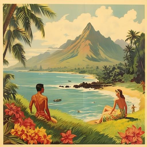 vintage Hawaii postcard