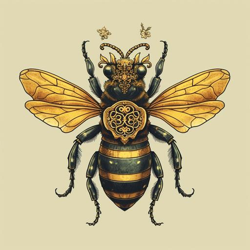 vintage bee design