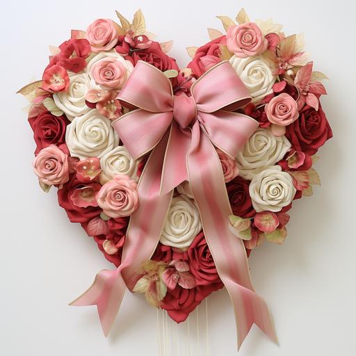 vintage hearts and roses, ribbons, decorations