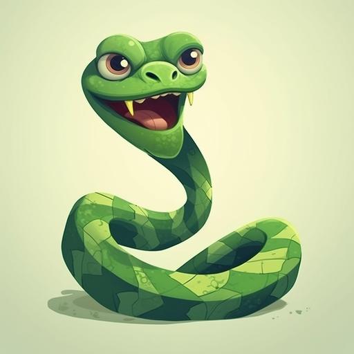 cartoon snake --v 5.0