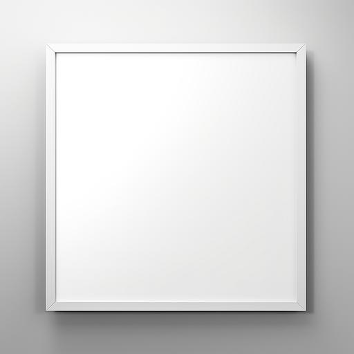 wall picture template frame ready to hang, in the style of softbox lighting, simplistic cartoon, pure color, mirror rooms, studio photography, dark white, canon af35m