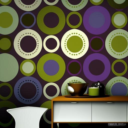 wallpaper, circles, in color, aubergine, aubergine and green, aubergine and olive green, dark plum blue, asparagus color, thistle flower color, marsh green color,, white background 16:9