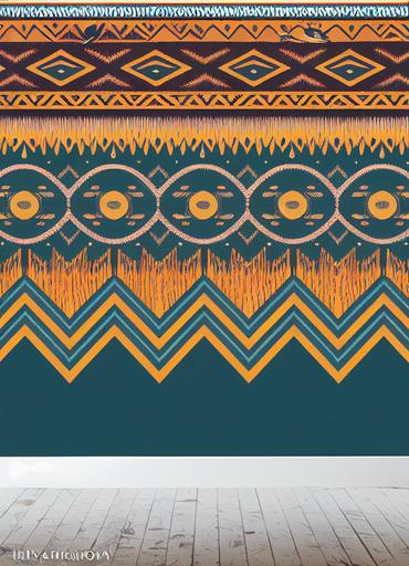 wallpaper galaxy, navajo headdress, native tribal design, ornate tribal pattern, seamless wallpaper, photographic seamless pattern, mirror border image, dutch master bouquet, birds mid-flight, Quill render, 4k, wide angle, Redoute, Millot, artwork by James Audubon --ar 3:4 --testp --upbeta