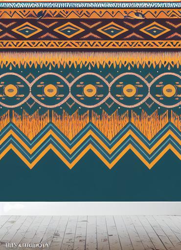 wallpaper galaxy, navajo headdress, native tribal design, ornate tribal pattern, seamless wallpaper, photographic seamless pattern, mirror border image, dutch master bouquet, birds mid-flight, Quill render, 4k, wide angle, Redoute, Millot, artwork by James Audubon --ar 3:4 --testp --upbeta
