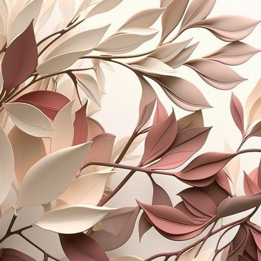 wallpaper, long petals with long branches, coffee beige, dusty beige, burgundy, vintage colors, delicate pink, delicate shades of pink, scarlet, raspberry, brown, dusty brown, swamp, rose, pale pink, dusty rose, spring tones, shades of pink, shades of pink, white background --v 4 --q 1