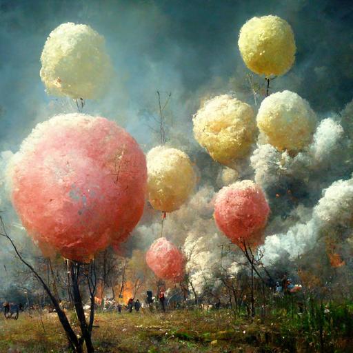 water balloons hit Ukraine, explosions, realism