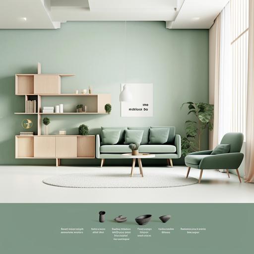 website, first page, portofolio, interior design company, 2023 trend, modern minimalis ar-- 16:9 --q 2