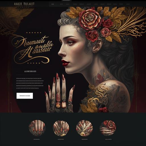 website graphic design Nails artist