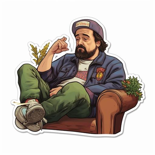 weed kevin smith stickers/