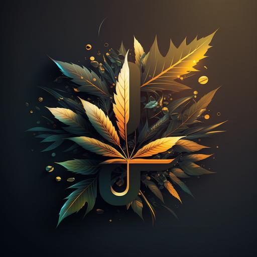 weed, leaves, logo design