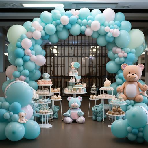 welcome party for baby ballon decoration