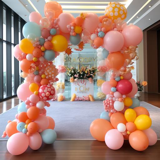 welcome party for baby ballon decoration