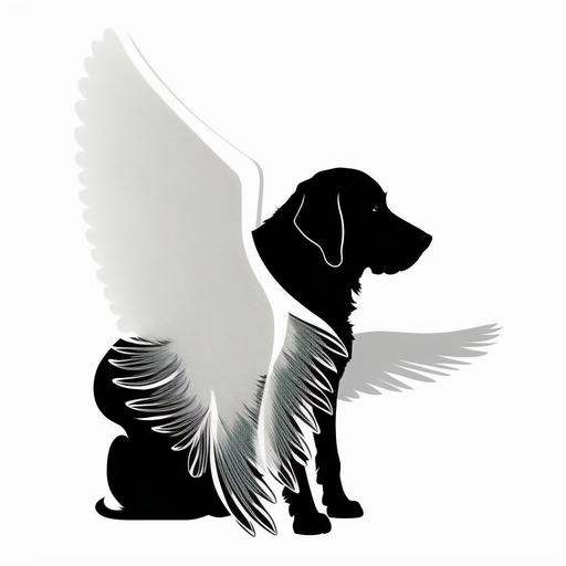 white background 8k Dog Angel Wings svg, Dog Memorial svg, Dog Wings svg, Commercial Use Svg, Paws Clipart, Hunting Svg, Cricut Paw Svg, Animal Tracks Svg.