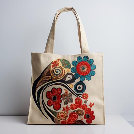 whole jute fabric shopping bag with unique design