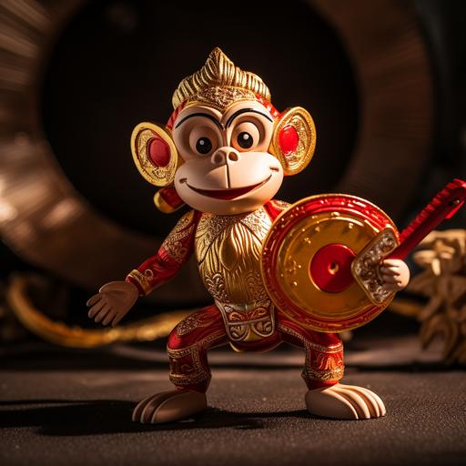 wind up monkey with cymbal sun wukong toy --s 50