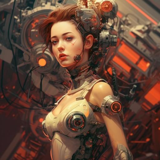 woman, robot,sexy