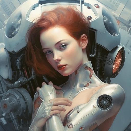 woman, robot,sexy