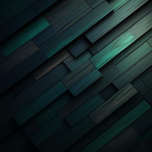 wood grain hd wallpaper, dark wood wallpaper, blue wallpaper, in the style of dark emerald and dark blue, metallic rectangles, film noir aesthetic, minimalist pen lines, tenebrism-inspired, thin steel forms, light silver and dark gray --ar 1:1 --v 5.2