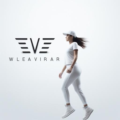 wordmark logo ELEVATE, white background, sportsware