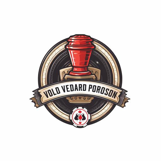 world series poker tournament logo, white background,hd,4k, no shadow