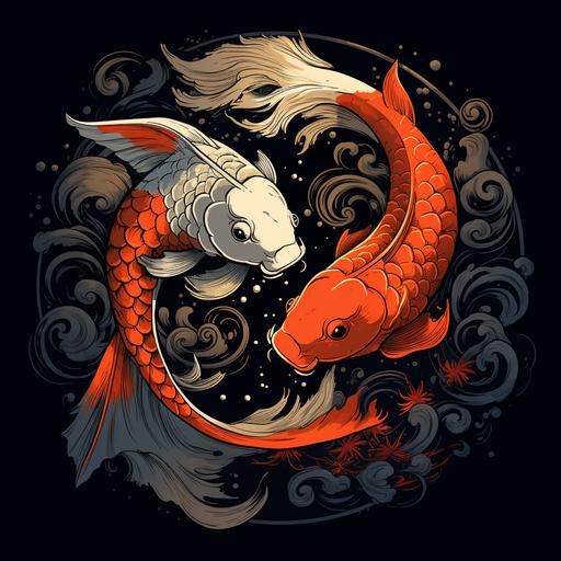 yin and yang fish