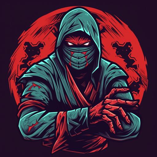 zombie ninja logo
