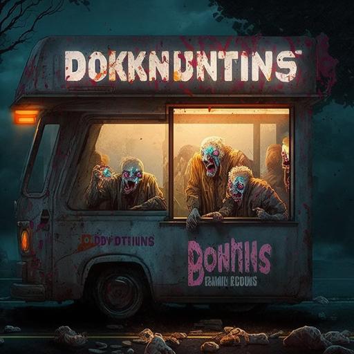 zombies working Dunkin Donuts drive through